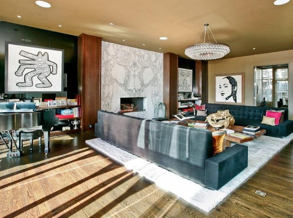 Apartment New York Lenny Kravitz design live room