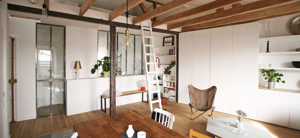 Modern Apartment Instead Of Attic Premises In Paris From Atelier DCCP Architectes