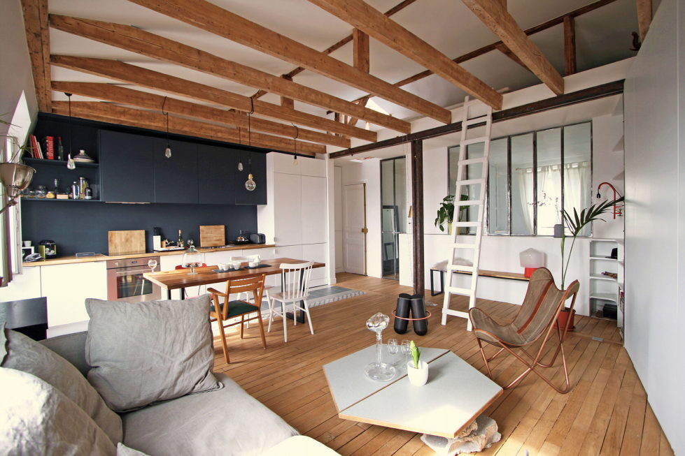 Modern Apartment Instead Of Attic Premises In Paris From Atelier DCCP Architectes 10
