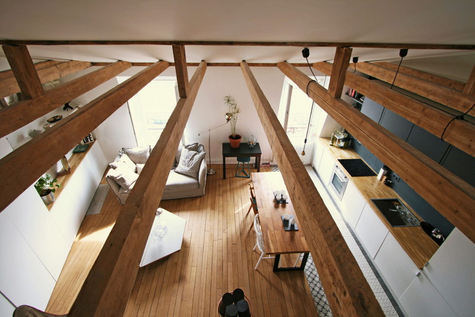 Modern Apartment Instead Of Attic Premises In Paris From Atelier DCCP Architectes 15