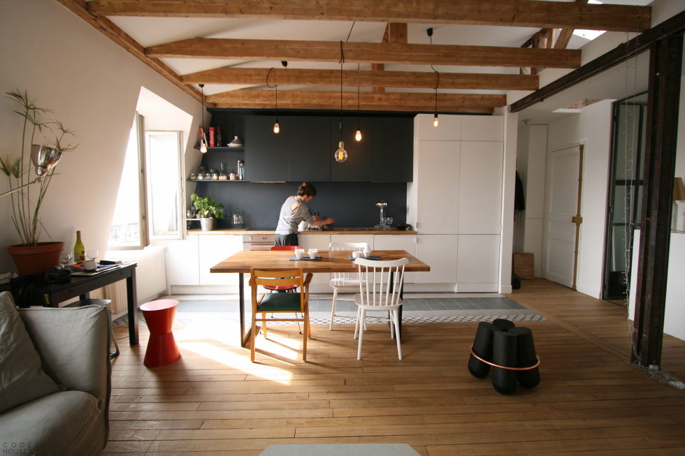 Modern Apartment Instead Of Attic Premises In Paris From Atelier DCCP Architectes 21