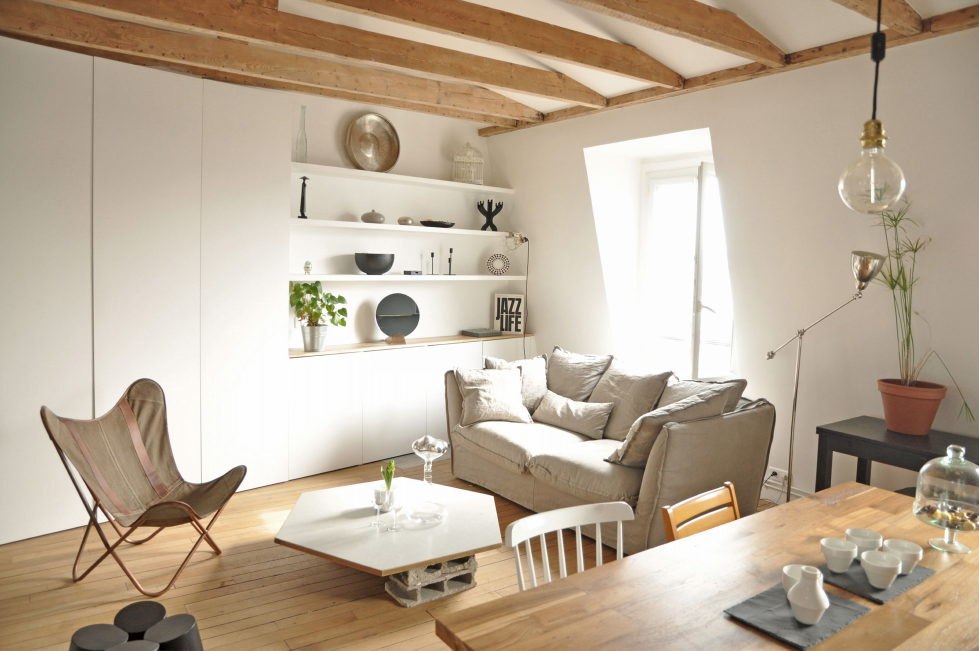 Modern Apartment Instead Of Attic Premises In Paris From Atelier DCCP Architectes 3