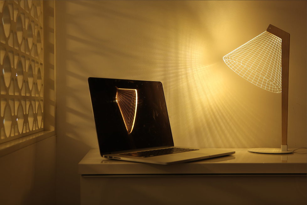 The new version of the Bulbing lamp with 3D-effect by Nir Chehanowski DESKi 2