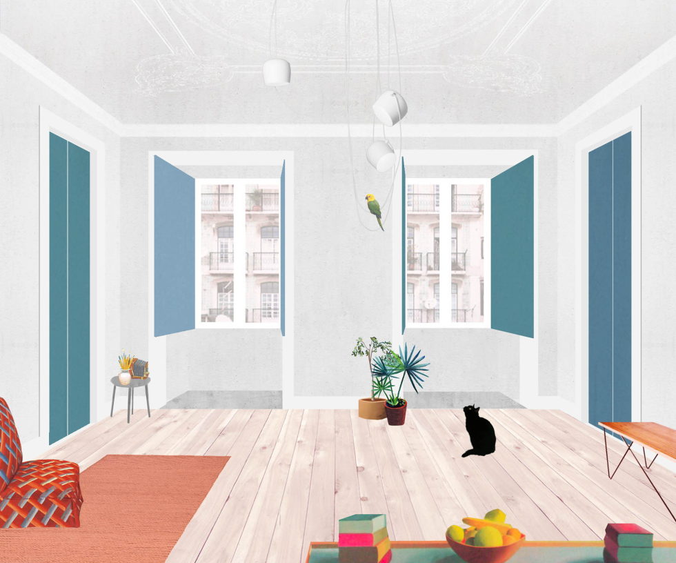 Chiado Apartments Seamless Day Spaces by Fala Atelier Plan 7