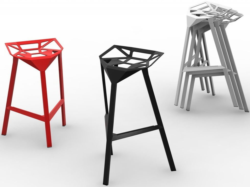 Three-dimensional chairs Stool_One 6