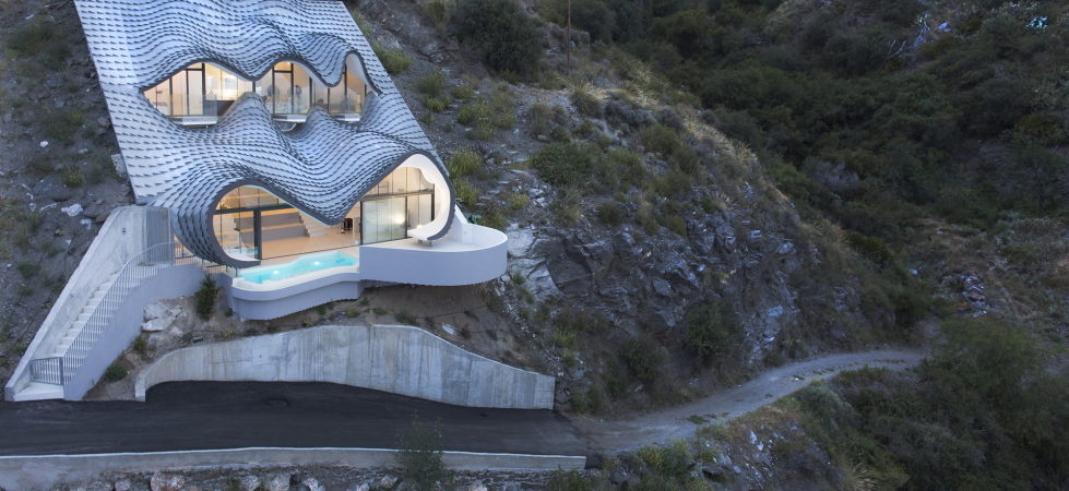 Unbelievable House On the Mountain Slope Overlooking Mediterranean Sea, Spain 1