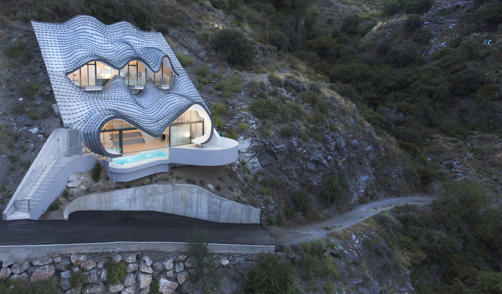 Unbelievable House On the Mountain Slope Overlooking Mediterranean Sea, Spain 1