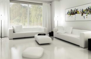 Living Room White Curtains Ideas