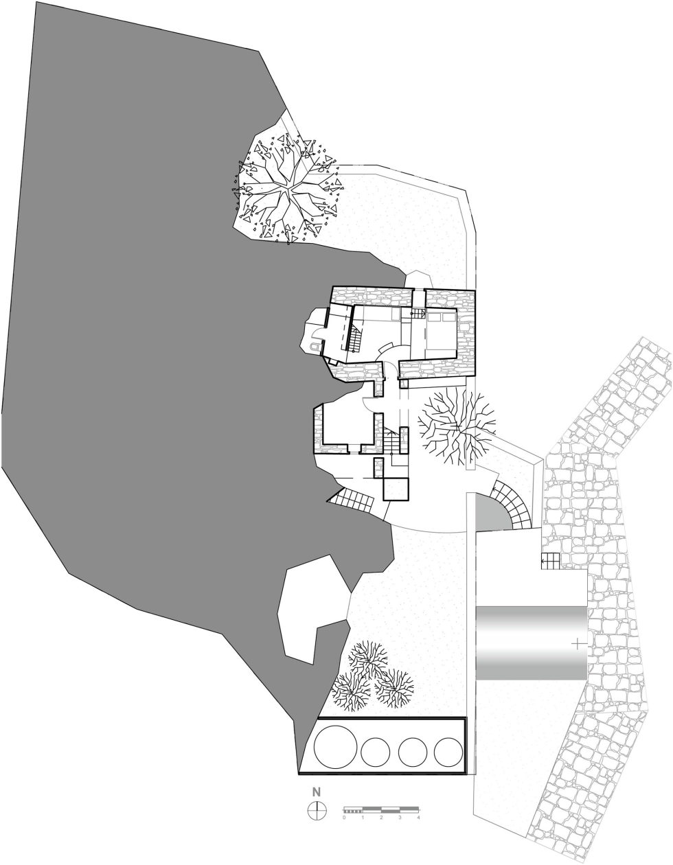 Mani Tower House In Greece From Z-level Studio Plan 1