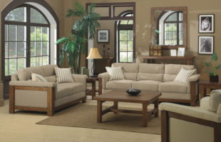 The Country Style – Beige and Brown colors Living room