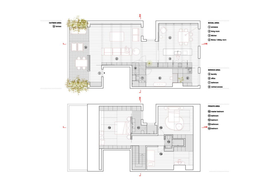 B.A. The Two Level Apartment In Lisbon By Atelier Data 21