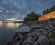 The Beach House On A Rivers Shore In Canada 1