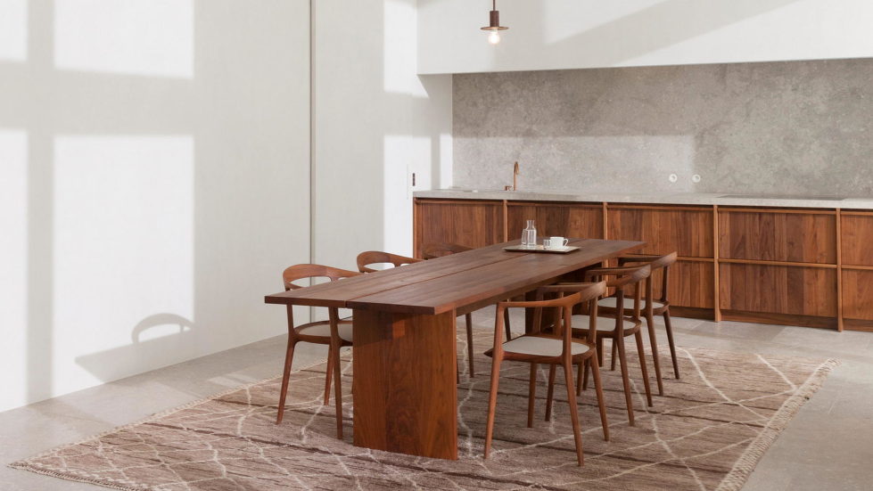 Stone and Wood in The Interior of The Penthouse In Belgium 1