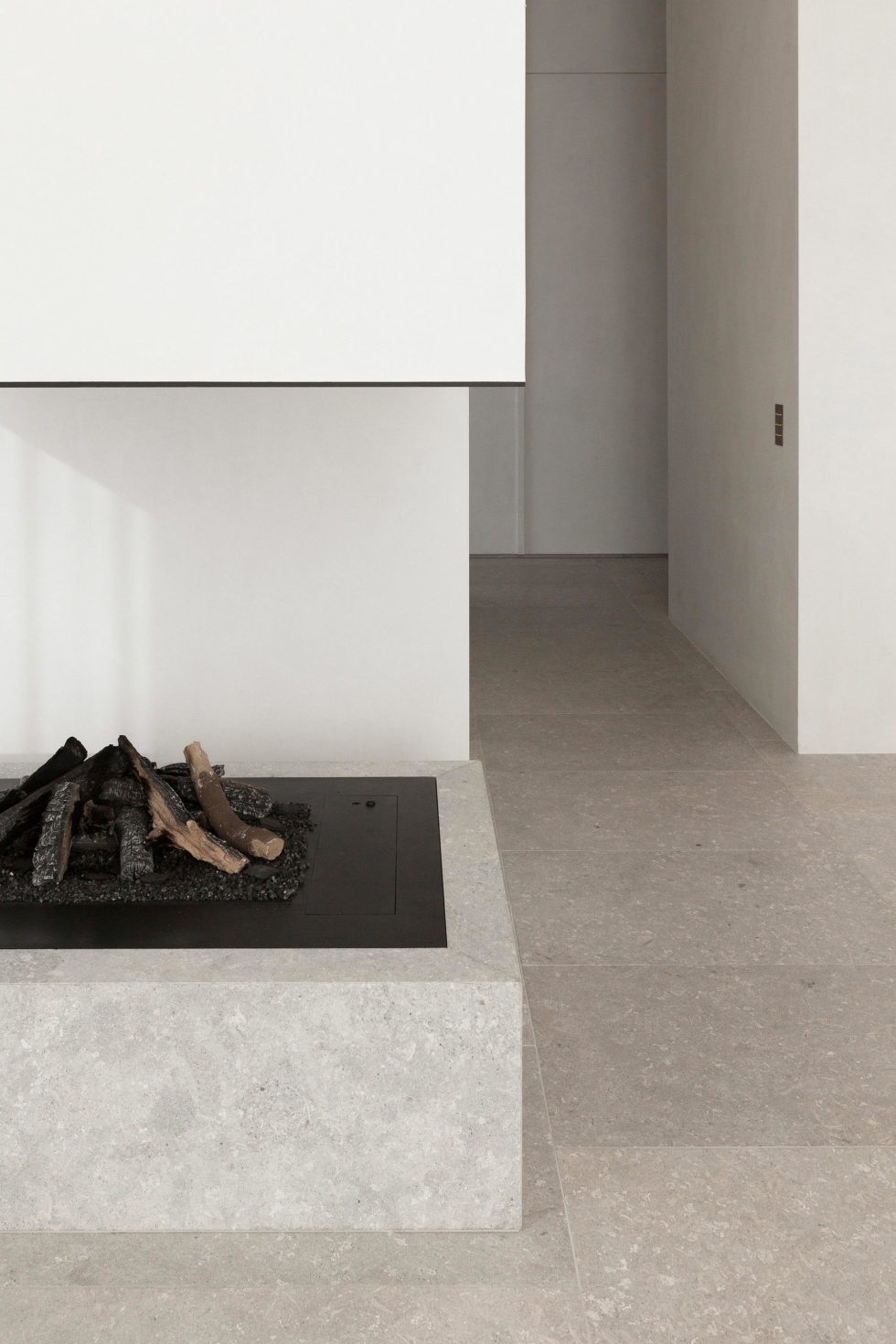 Stone and Wood in The Interior of The Penthouse In Belgium 6