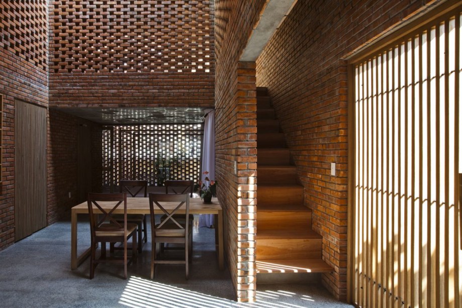 Brick interior of the Termitary house