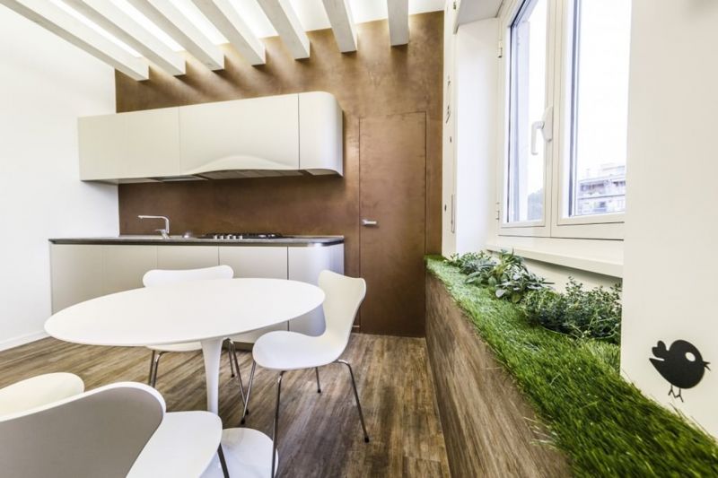 Apartment in Minimalistic Style - Miniature garden
