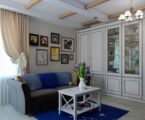 Apartment interior design in the Provence style