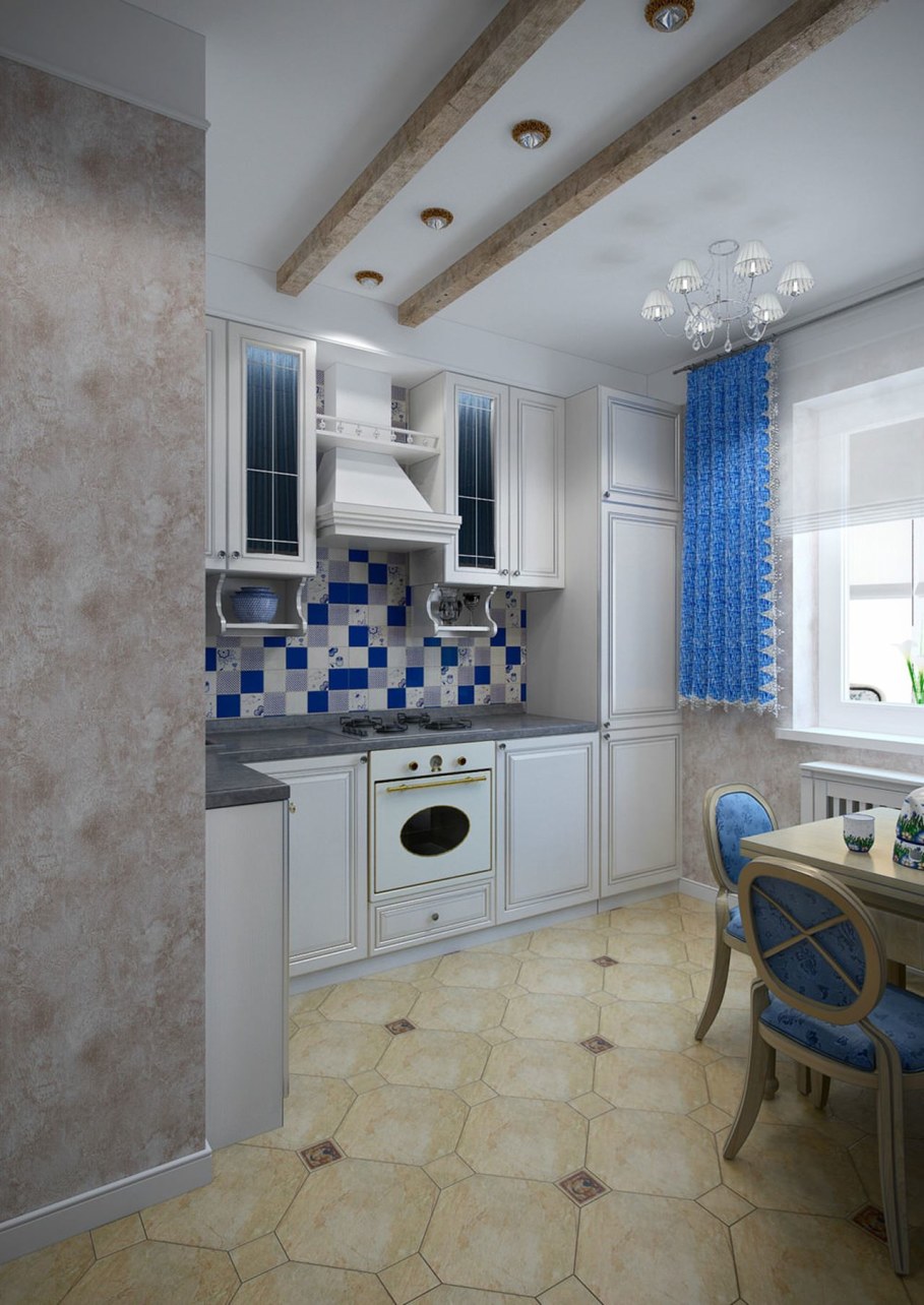 Apartment interior in the Provence style - Kitchen