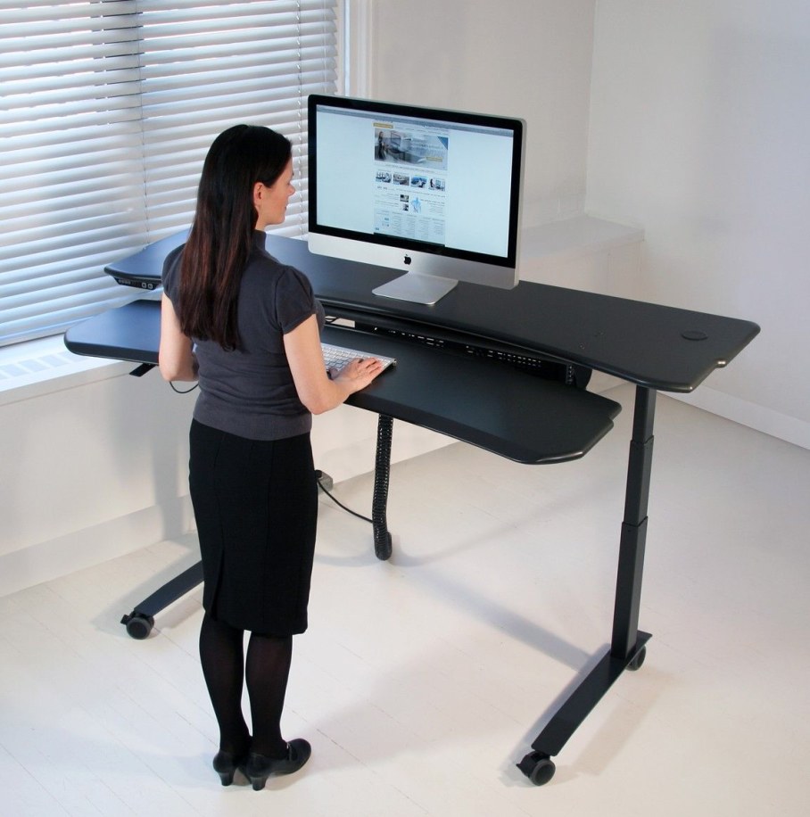 Ergonomic adjustable desks
