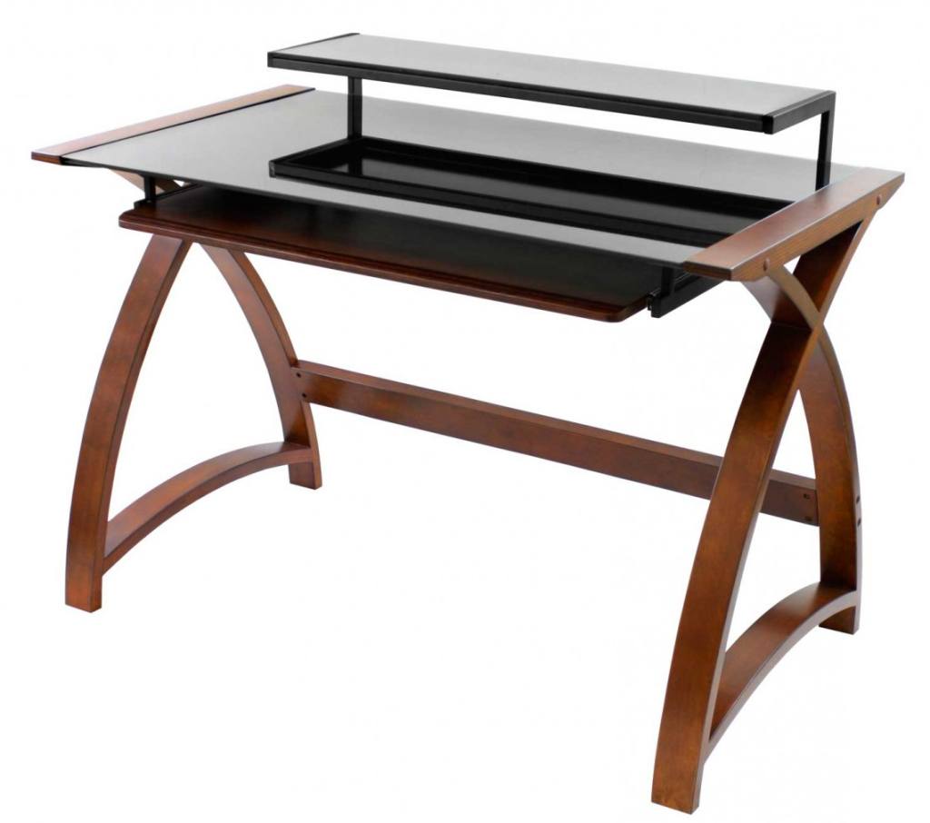 Wood And Glass Desk A Classic And Weightless Solution For Your Study