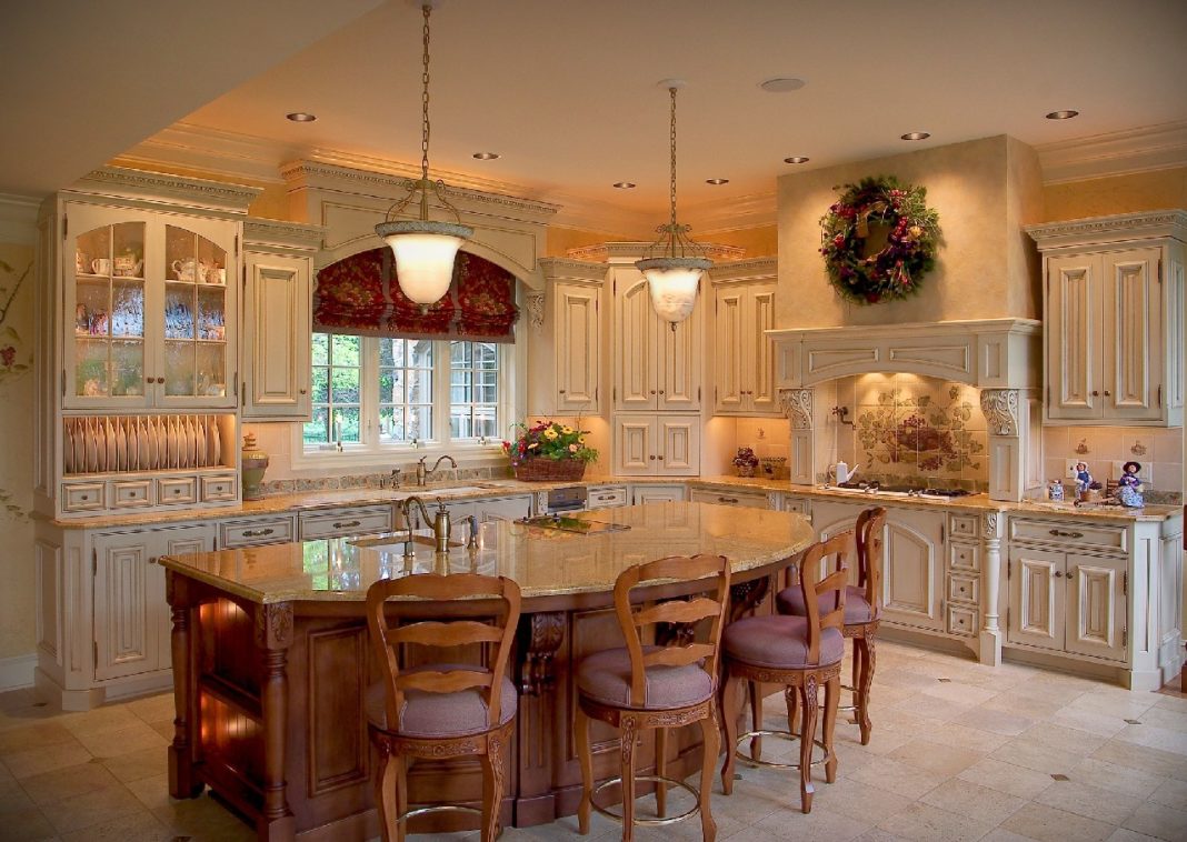 Kitchen in Beige Color