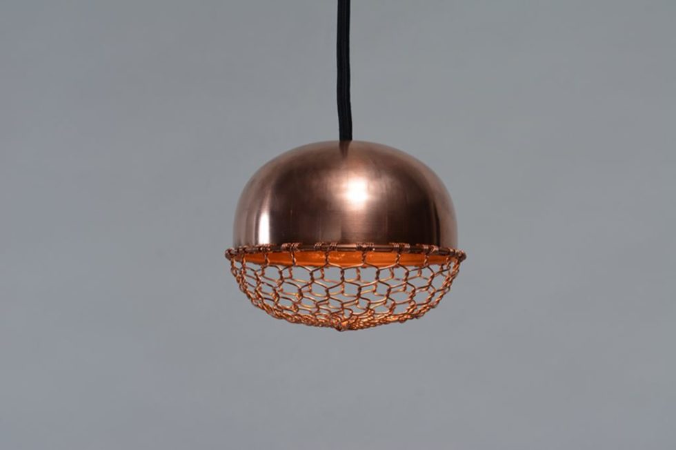Copper lamps in the acorn form 4