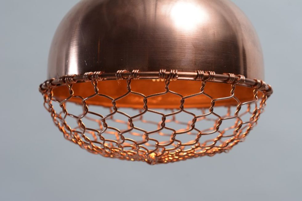 Copper lamps in the acorn form 5