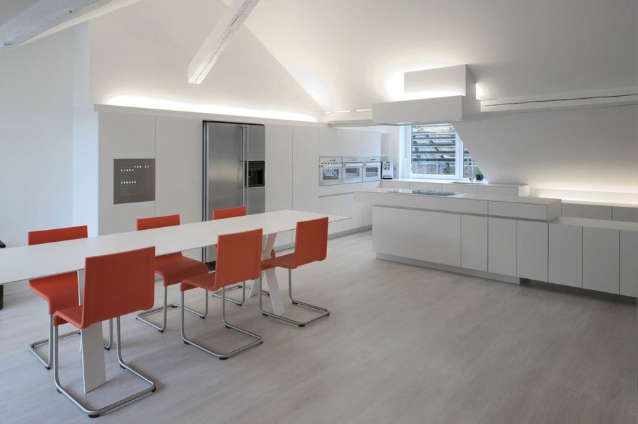 Creative Apartment Design from Dethier Architectures - Kitchen and Dining place
