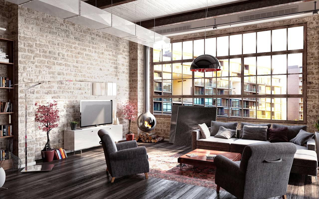 How to create a modern interior in loft-style