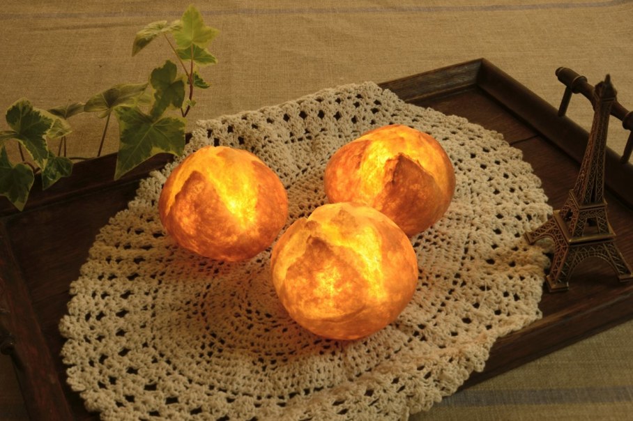 Pampshade from Yukiko Morita - Pampshade lamps, reminding fresh bakery products
