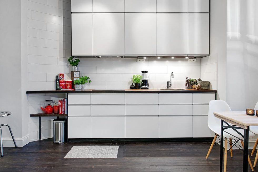 The Delightful Design of the Studio Flat Scandinavian Style - Kitchen 2