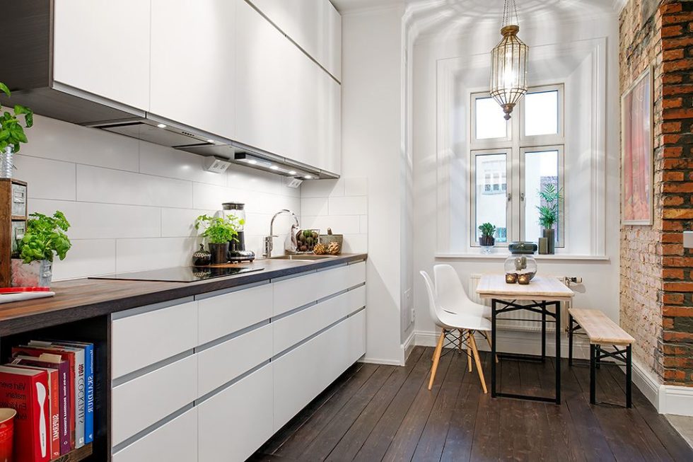 The Delightful Design of the Studio Flat Scandinavian Style - Kitchen