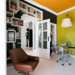 Bright and stylish interior of the apartment in Warsaw