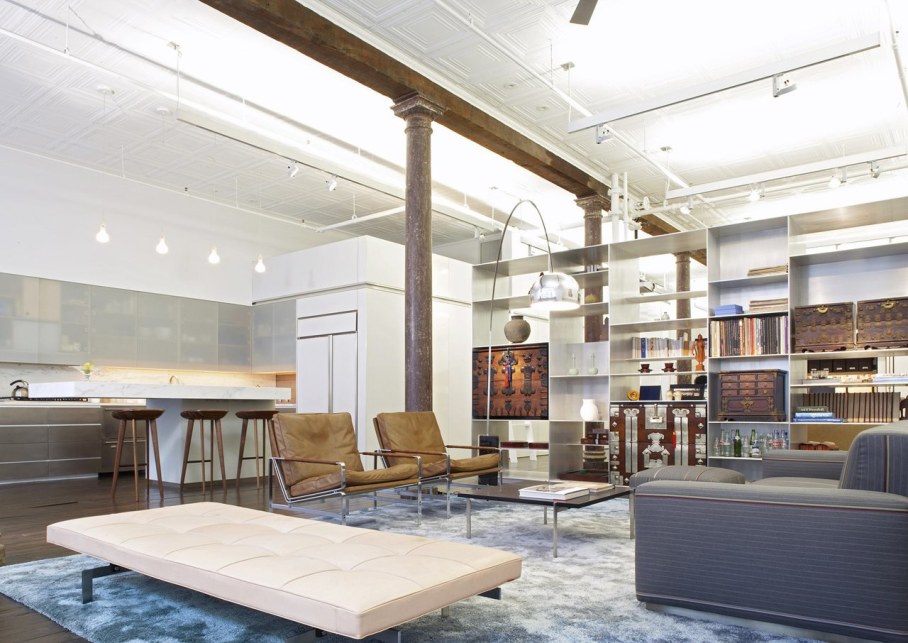 Loft Of 300 square meters in New York - Living room
