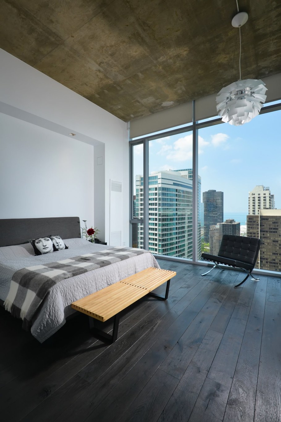 Penthouse Hi-Rise with panoramic view of Chicago - Bedroom