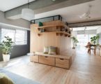 The apartment renovation from a Sinato studio in Yokohama