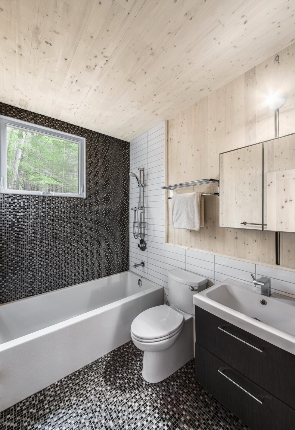 The new house on the site of an old cottage in Canada - bathroom
