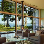 Glass Residence On The Creek Shore In Washington