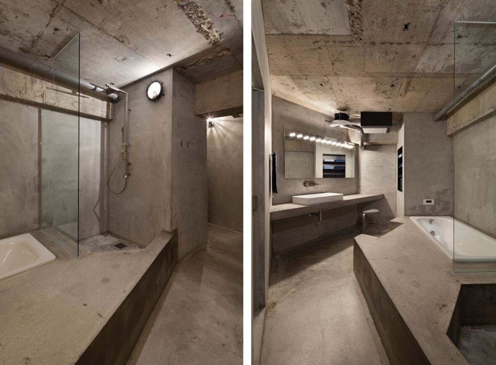 Interior design: a concrete apartment