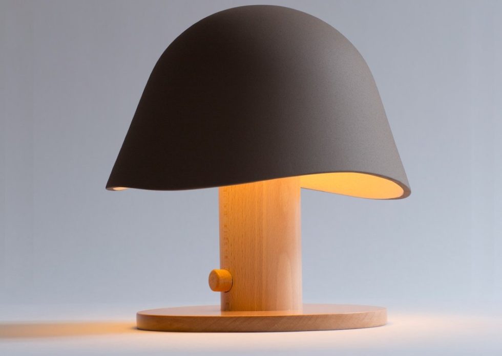 Mush Lamp - a portable table lamp - brown