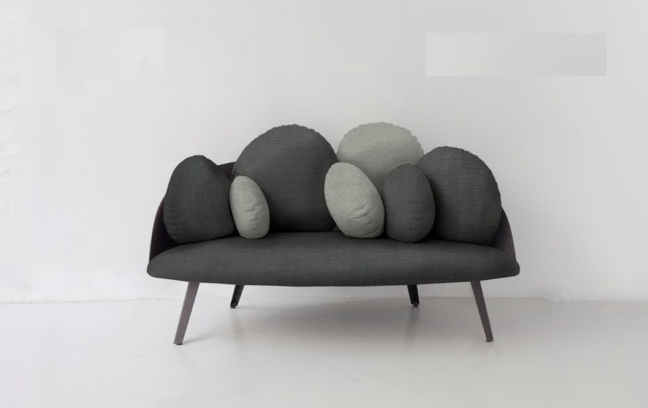 Nubilo - a miniature sofa in a cloud shape - gray