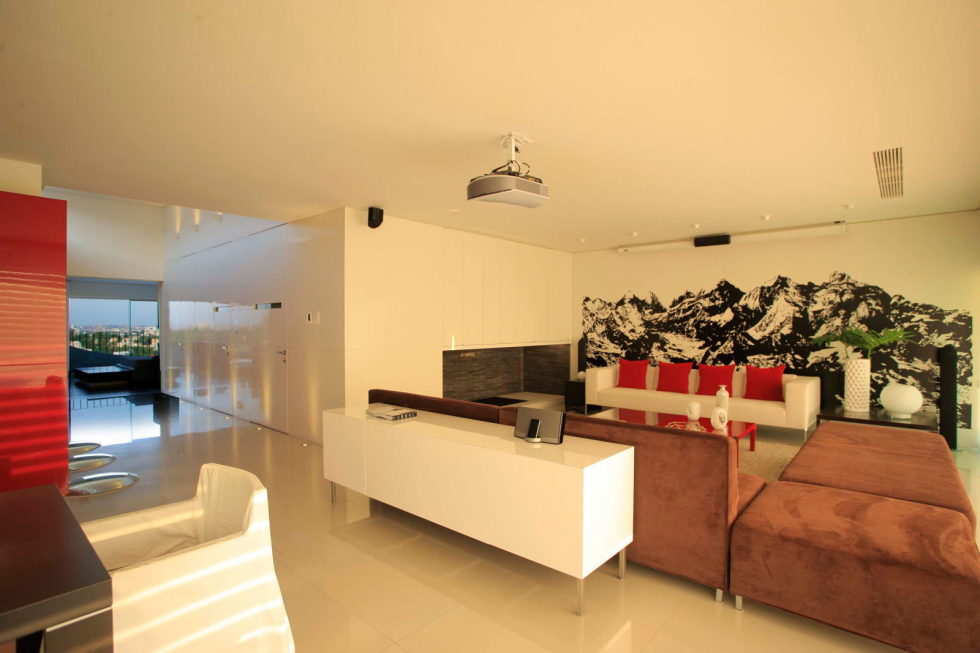 Penthouse with Glass Floor Bathroom, Guadalajara, Mexico - Living room