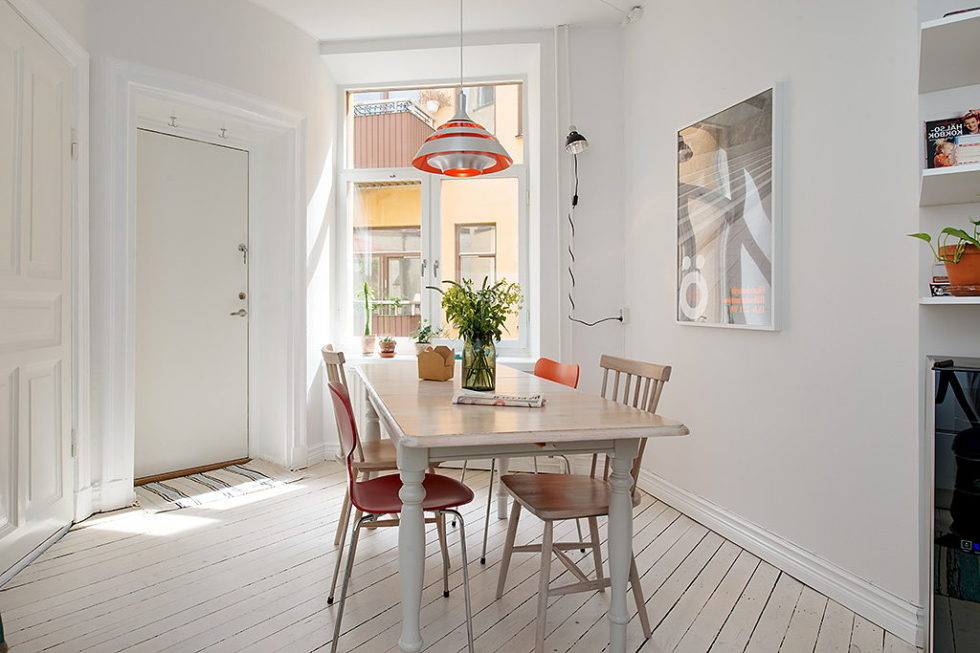 The modern design of the old apartment in Sweden 11
