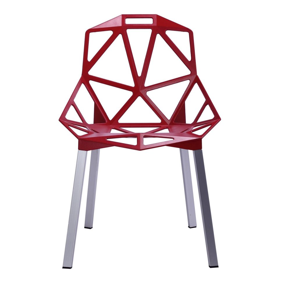 Chair One Stacking Chair by Magis - Red
