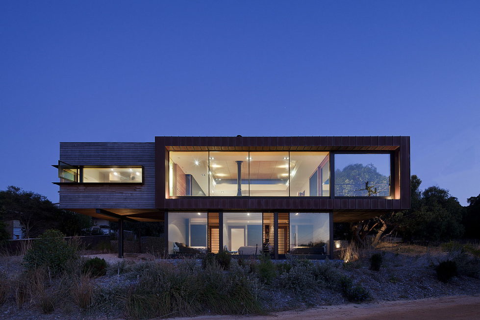 The country house Dame of Melba for resting at the ocean shore from Seeley Architects 6