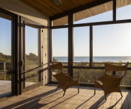 The country house on the sand dunes of Cape Cod, United States