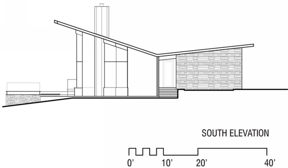 Difficult Run Family House Reconstruction in Virginia Upon The Project Of Robert M. Gurney Architect - Plan 14