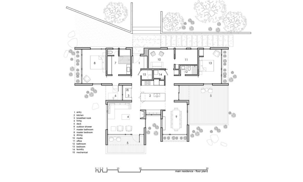 Original Project Of The House In Capitol Reef National Park From Imbue Design Bureau - Main Residence Floor Plan