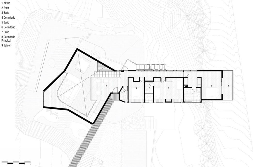 Private Country House Casa El Maqui At The Root Of Mountain In Chile From GITC Arquitectura Studio - Plan 2