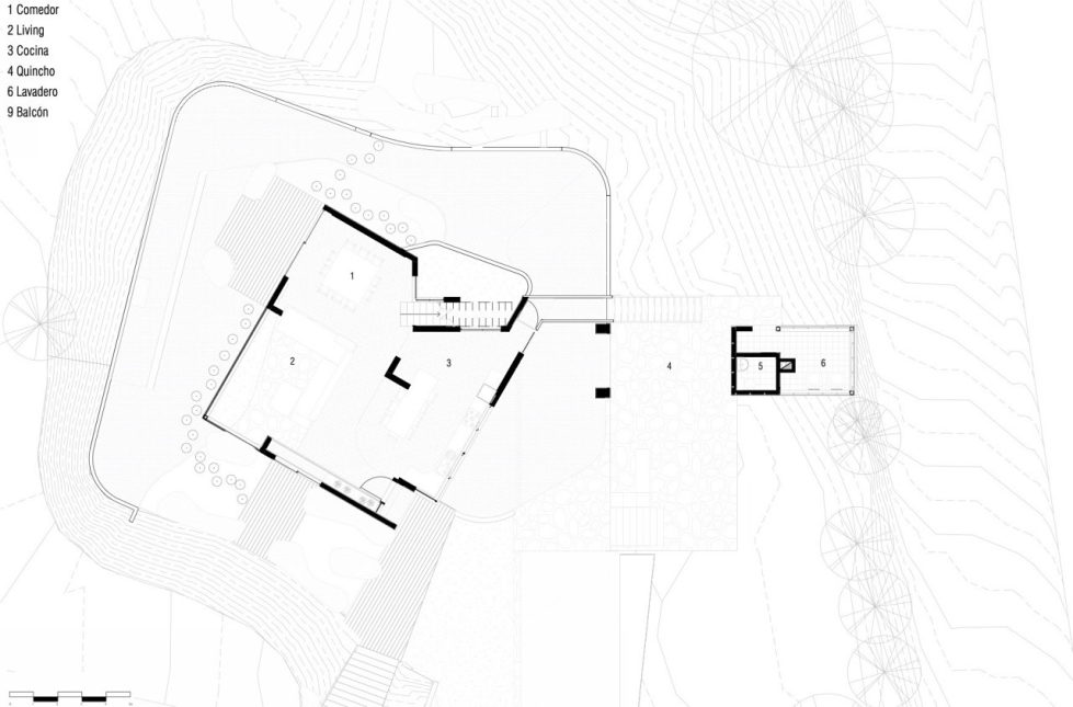 Private Country House Casa El Maqui At The Root Of Mountain In Chile From GITC Arquitectura Studio - Plan 3